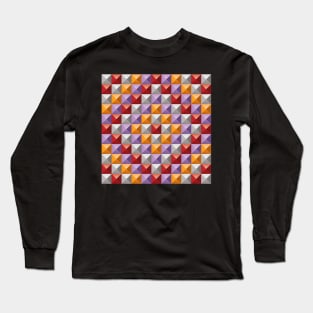 3D Pyramid Pattern 3 Long Sleeve T-Shirt